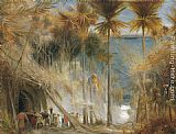 Albert Goodwin Canvas Paintings - Ali Baba abd the Forty Thieves